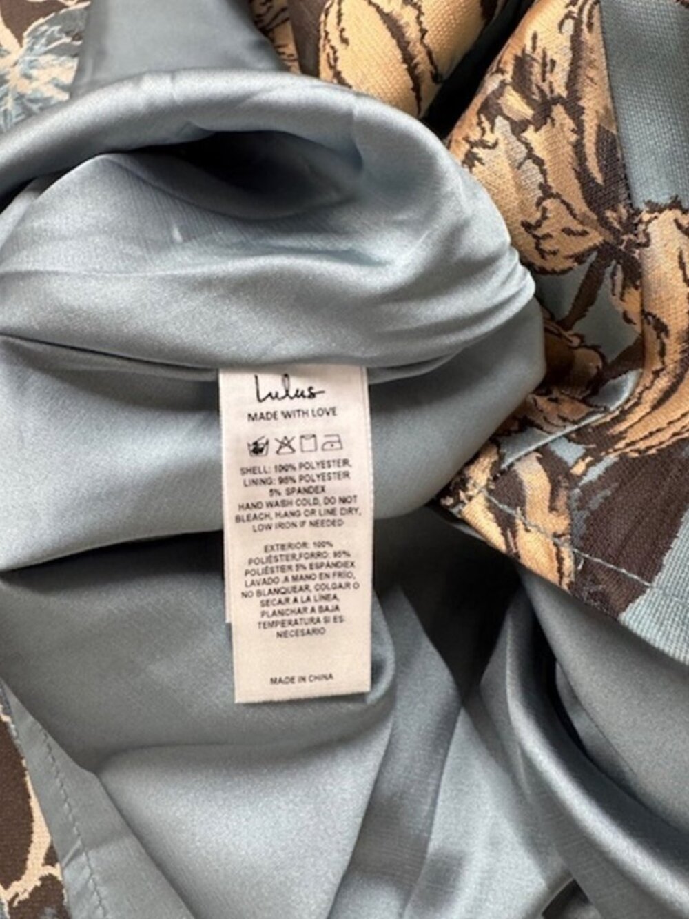 Lulus Gowning Around Slate Blue Floral Jacquard Strapless Maxi Dress NWT - Picture 10 of 15